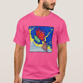 UFO och flugor rör sig mellan dimensioner T Shirt