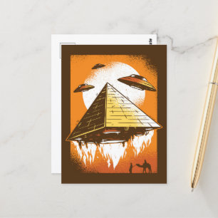 UFO och Pyramid Vykort
