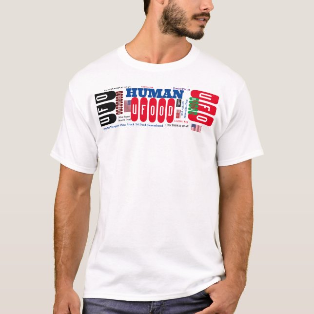 UFO OD  HUMAN Herrens Basic T-Shirt (Framsida)