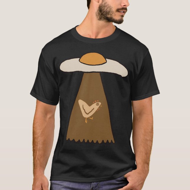 Ufo Odentified Fried Ovum T Shirt (Framsida)