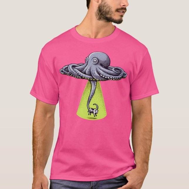 Ufo (oidentifierad flygande bläckfisk) t shirt (Framsida)