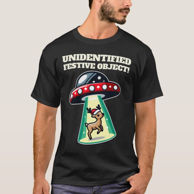 UFO: Oidentifierat Festive Object T Shirt (Framsida)