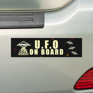 UFO Ombord Bildekal
