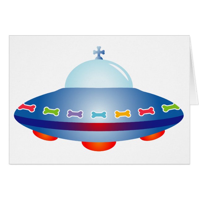 UFO-område Hälsningskort (Framsidan Horizontal)