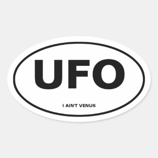 UFO OVALT KLISTERMÄRKE