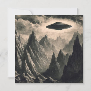 UFO över bergsflottans Utomjordingar Kort