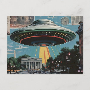 UFO över DC Vykort