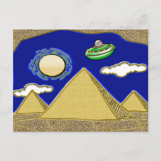 UFO över Egypten Vykort