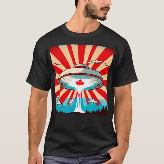 Ufo Över Kanada T Shirt (Framsida)