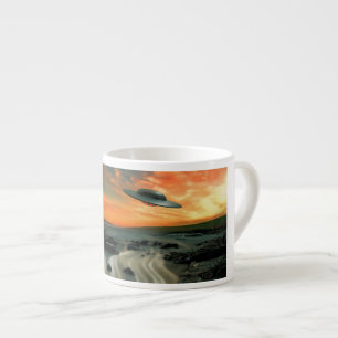 UFO över kusten Espressomugg