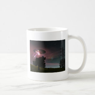 UFO över muggen för kraftledningar 2 Kaffemugg