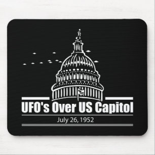 UFO över USA Huvudstad 1952 Mousepad Musmatta