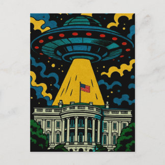 UFO över Vita huset Vykort