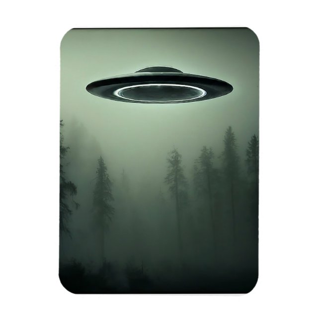 UFO på Mist Magnet (Vertikal)