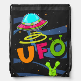 Ufo på rymden säger hej gympapåse