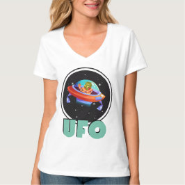Ufo på rymden t shirt