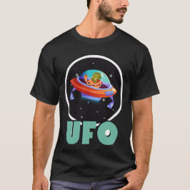 Ufo på rymden t shirt