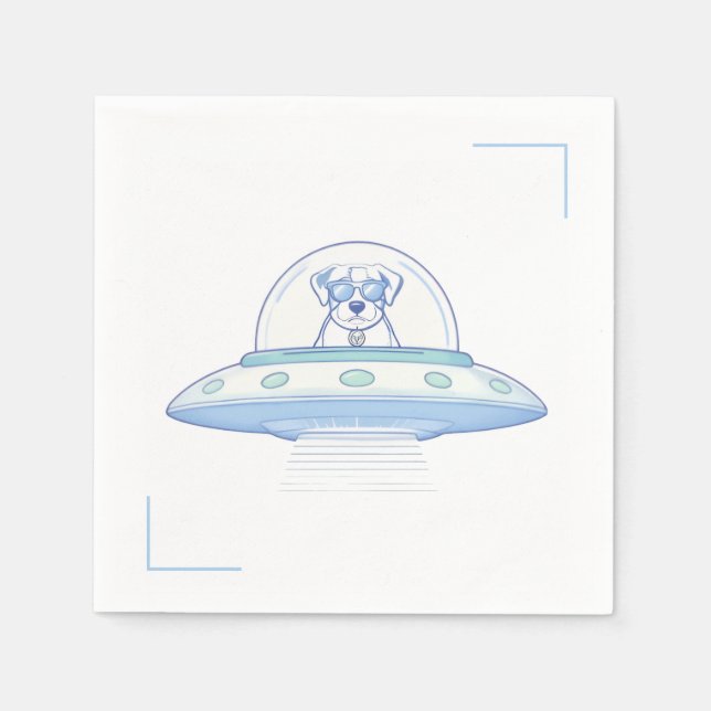 UFO PETS - Baby Shower - Pappersservett (Framsidan)