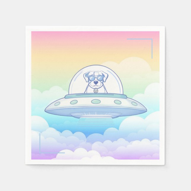 UFO PETS - Baby Shower - Pappersservett (Framsidan)