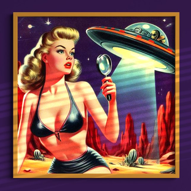 Ufo Pin-up Poster (Skapare uppladdad)