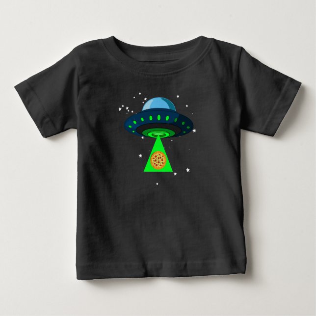UFO Pizza Plocka Up T-Shirt (Framsida)