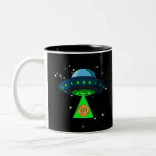 UFO Pizza Plocka uppåt Två-Tonad Mugg