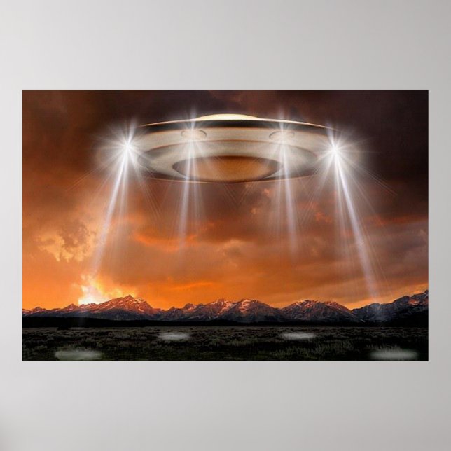 UFO Poster - Arriving (Framsidan)