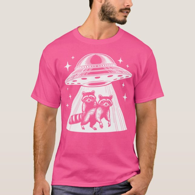 Ufo Raccoons T Shirt (Framsida)