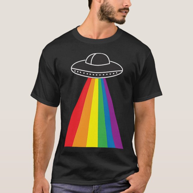 Ufo Rainbow T Shirt (Framsida)
