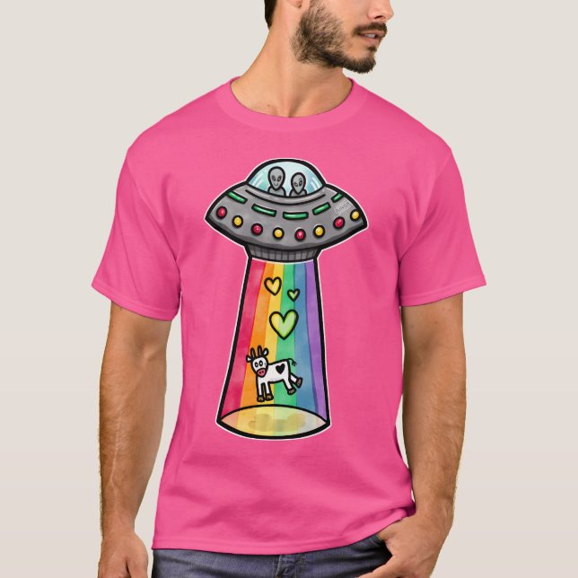 Ufo Rainbow T Shirt (Framsida)