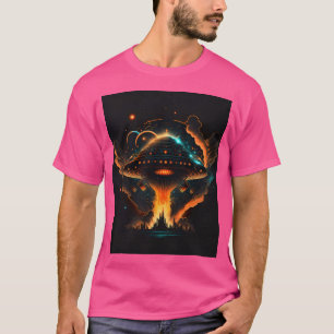 Ufo Retro Abduction City Alien Sci Fi Space Shirt T