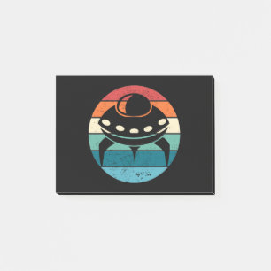 UFO Retro Sunset Post-it Block
