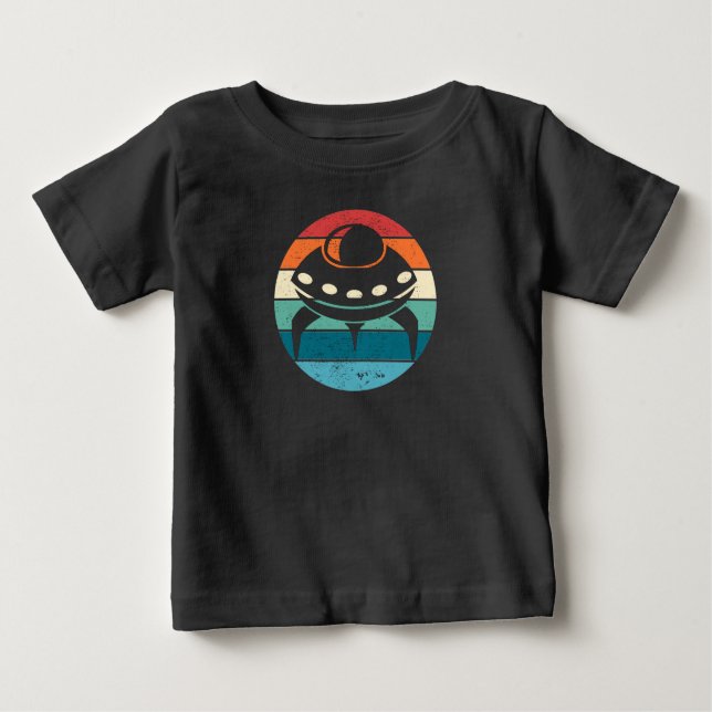 UFO Retro Sunset T-Shirt (Framsida)