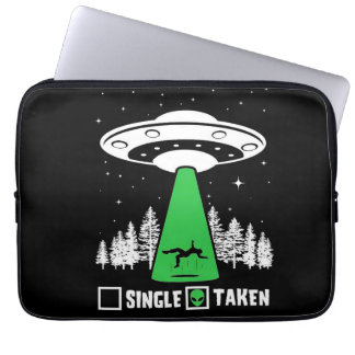 UFO, roligt UFO, flygande sås, utomjordingsbortför Laptop Fodral