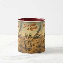 UFO Roswell 40-50s Mugg