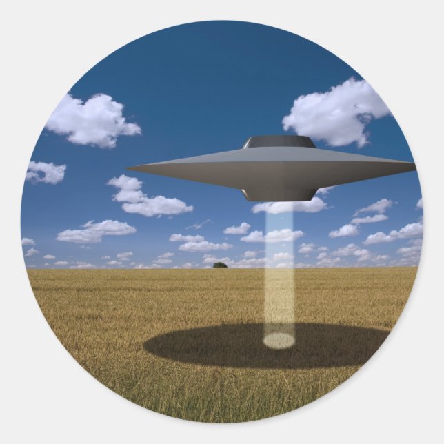 UFO RUNT KLISTERMÄRKE (Framsida)