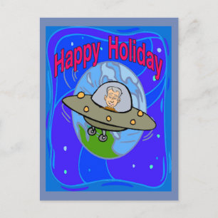 UFO,Rymden HELGDAG Helg Vykort