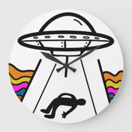 UFO-rymdskepp bortförd Stor Klocka
