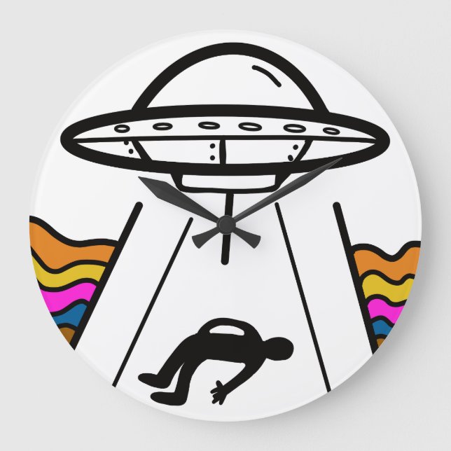 UFO-rymdskepp bortförd Stor Klocka (Framsida)