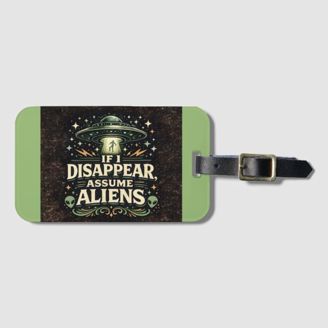 UFO Rymdvarelse Bortföringshumor Bagagebricka (Framsida horisontal)