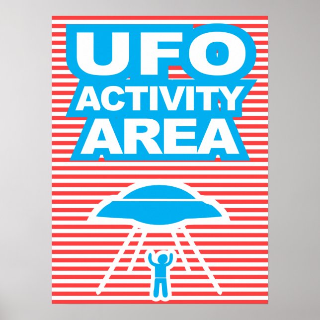 UFO:s verksamhetsområde, Alien, lustig poster, hum Poster (Framsidan)