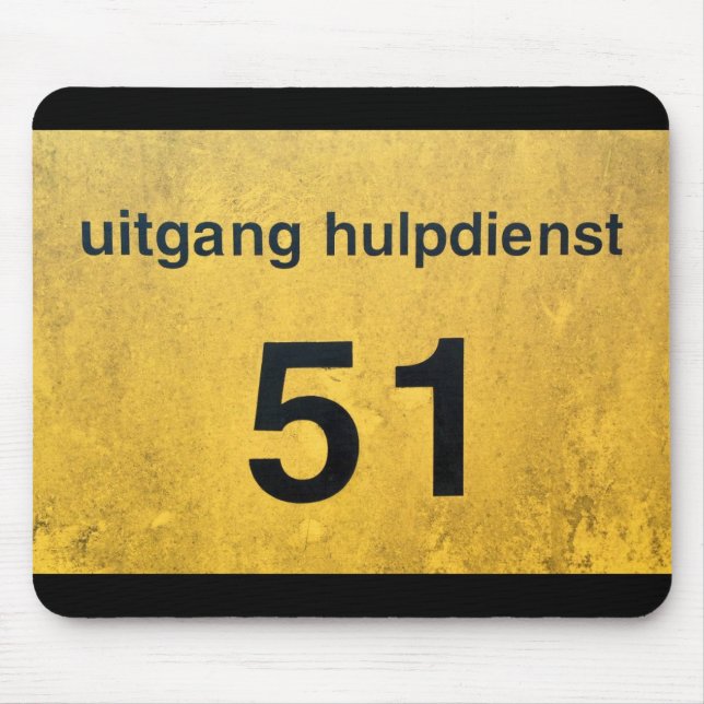 ufo säkerhet utgång musmatta (Framsidan)
