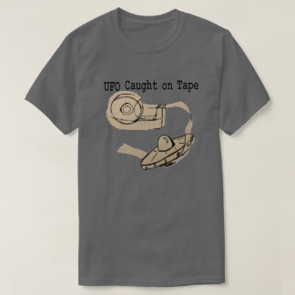 UFO som fångas på, tejpar Tee Shirt