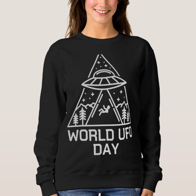 Ufo Space Alien Ufo Alien Ufo Alien Abduction Worl T Shirt (Framsida)