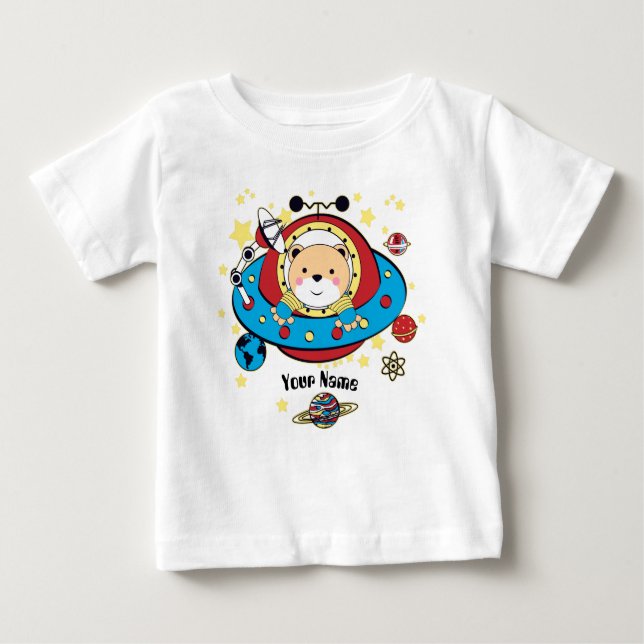 UFO Space Bear T Shirt (Framsida)