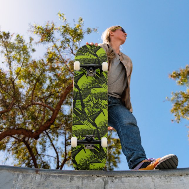 Ufo Space-slaget Byggt i förväg hela Skateboard (Utomhus 1)