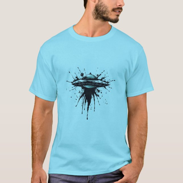 ufo splash art ! t shirt (Framsida)