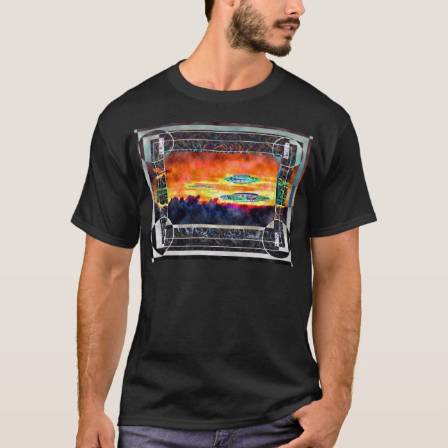 UFO Sunrise T-shirt (Framsida)