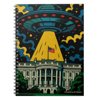 UFO svävar över Vita huset Anteckningsbok
