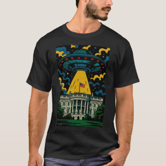 UFO svävar över Vita huset T Shirt
